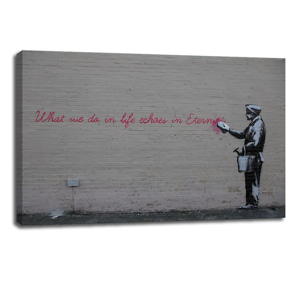 Banksy Eternal Echoes Canvas - Inspiring Street Art Wall Decor