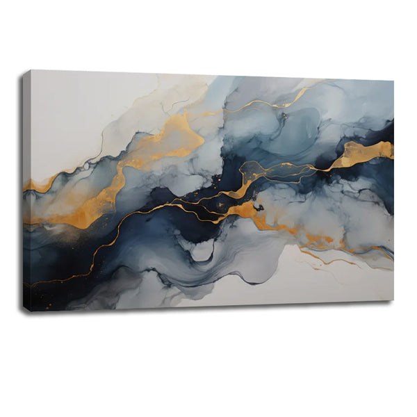 Marble Texture Ink Canvas Art - Exquisite Abstract Wall Décor